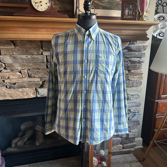 SOUTHERN TIDE 🐟 Men’s Blue, Coral & Yellow ‘SkipJack’ Button Down Shirt - Sz LG - Picture 7 of 12